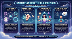 Psychic gifts & abilities are based in higher intuitive and spiritua vibrations and our unique abilities to sense spirit energy.  The way we receive or sense the psychic universe is known as 